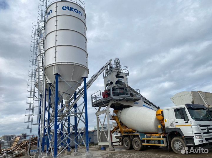Доставка бетона миксером