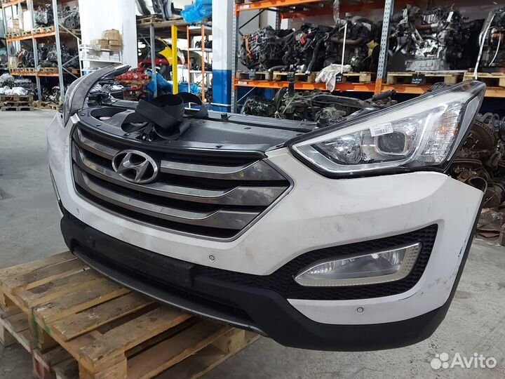 Ноускат Hyundai Santa Fe III бампер в сборе 12-16г