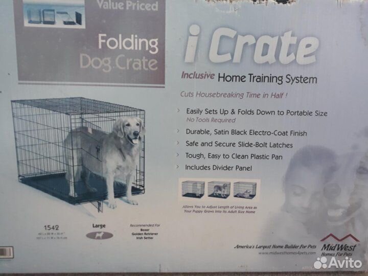 Клетка для собак (кошек) Midwest i Crate 107 х 76