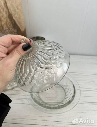 Масленка стекло СССР