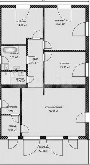 Дом 131 м² на участке 7,3 сот.