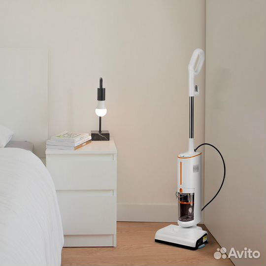 Пылесос паровой Kitfort кт-5157-2 1000Вт белый/оранжевый