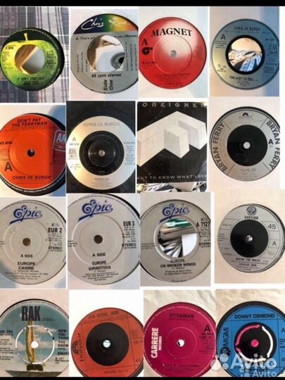 Синглы 7’’ 45 genesis, supertramp и др