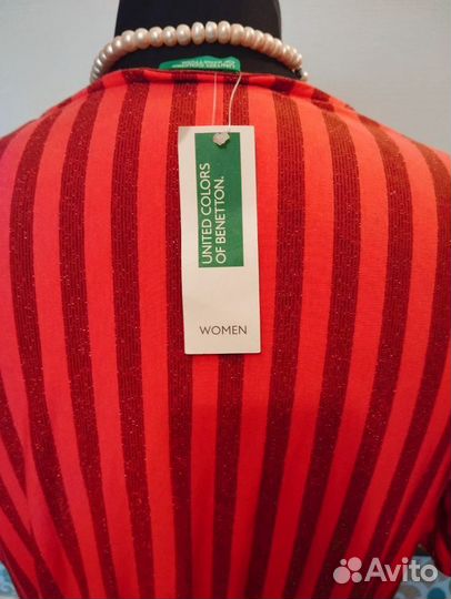 Новое длинное платье Benetton, m