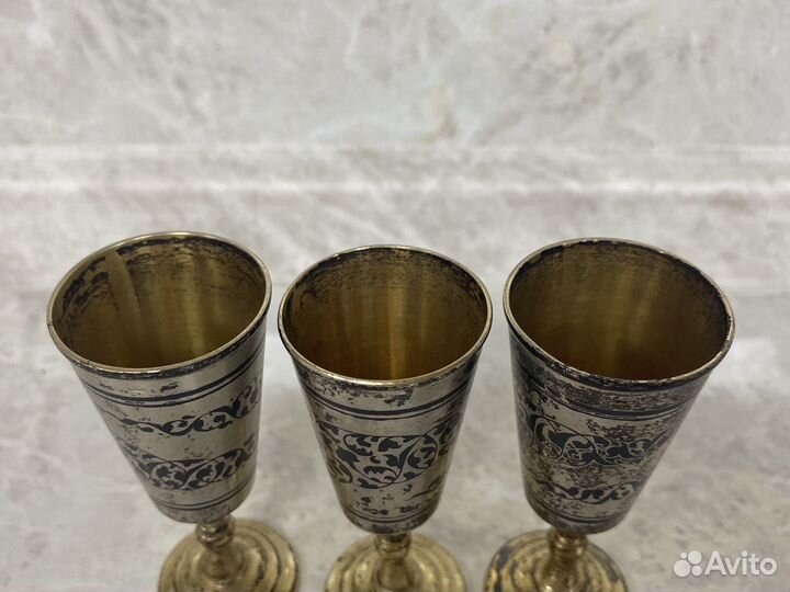 Рюмки серебро 875(111 гр)