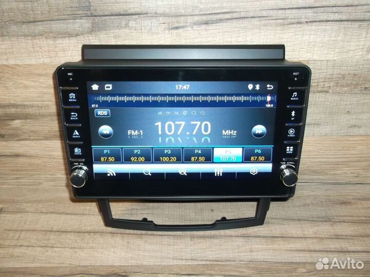 Магнитола SsangYong Actyon Android с крутилками