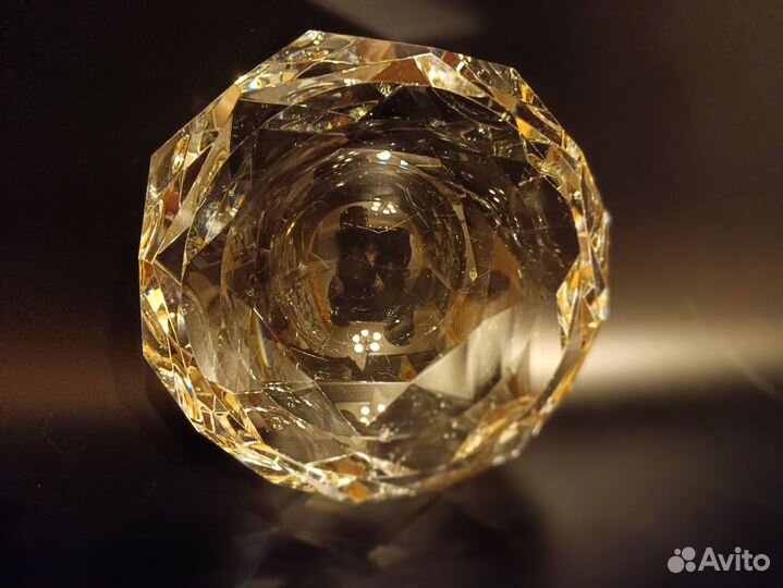 Пепельница граненая из оптического стекла