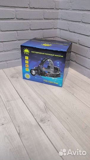 Фонарик светодиодный на голову лоб аккамуляторами