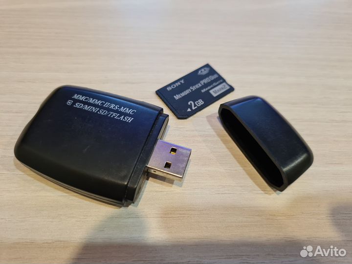 Картридер MS/DUO/MMC/SD/MiniSD/tflash + MS 2 Gb