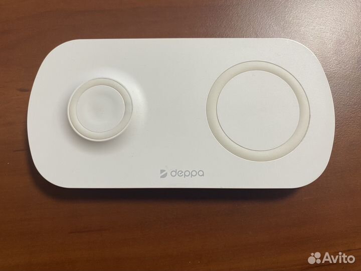 Беспроводная зарядная станция 2 в 1 deppa дляApple