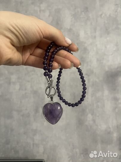 Колье из аметиста