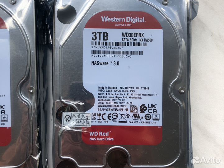 Новый Жесткий диск WD RED 3 Tb WD30efrx