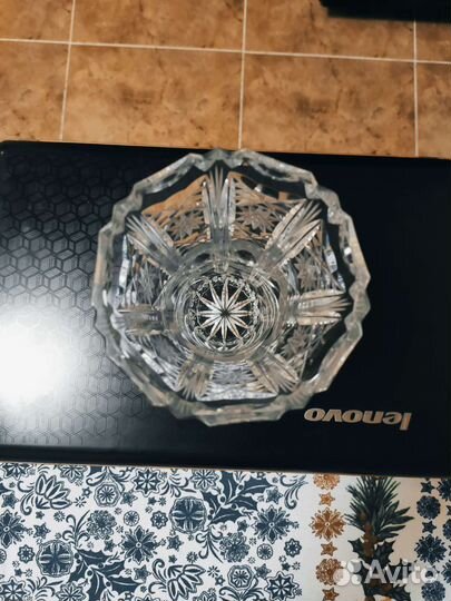 Ваза для цветов хрусталь Германия