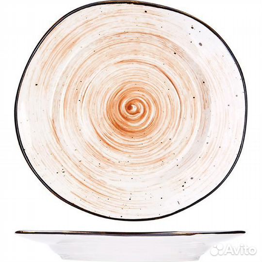 Блюдце «Пастораль»; фарфор