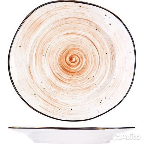 Блюдце «Пастораль»; фарфор