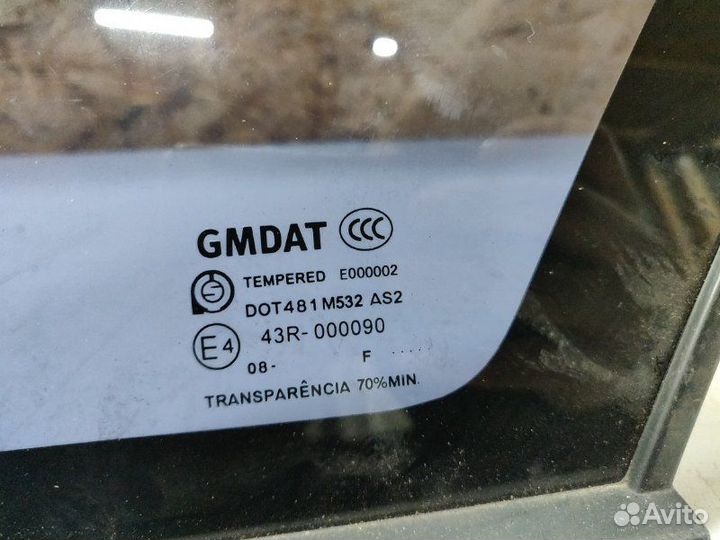 Стекло глухое зад. правое Chevrolet Lacetti