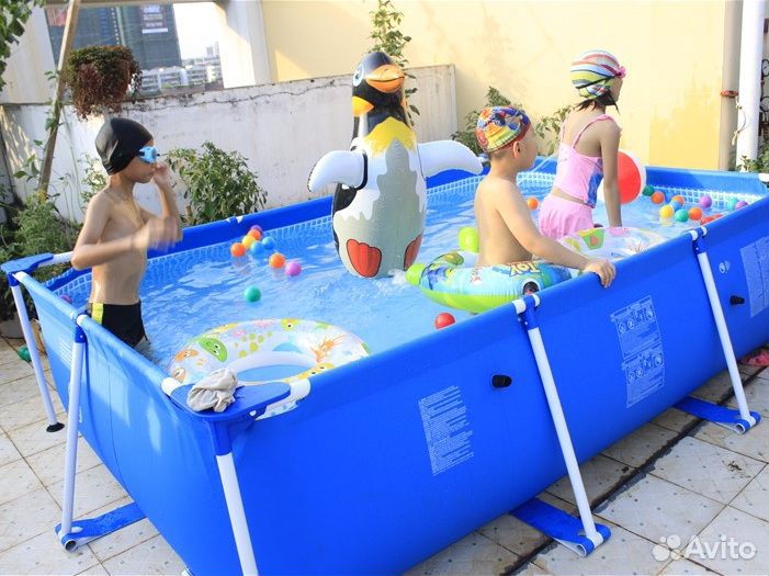 Кapкaсный баcсейн 220x150x60 см