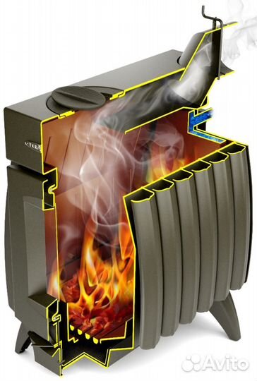 Отопительная печь огонь батарея 5;7;9;11 Доставка