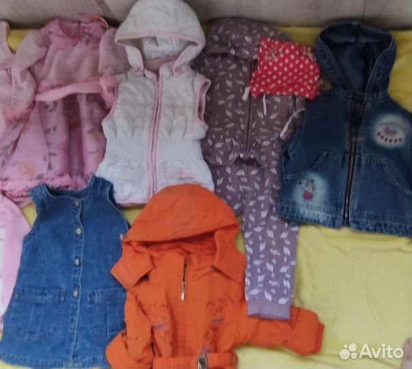 Пакет вещей на девочку 86-92(есть новые)