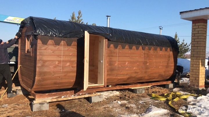 Бани-бочки квадро с доставкой