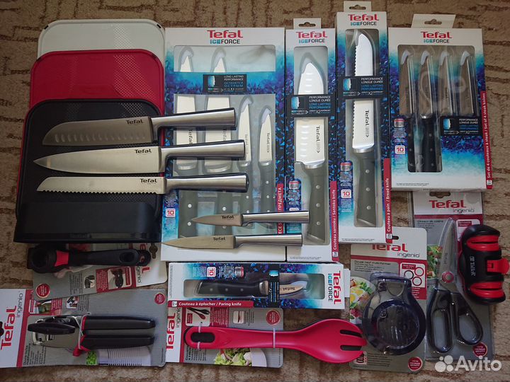 Кухонная утварь Tefal Ingenio и ножи