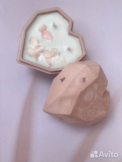 Ароматическая свеча в сердце