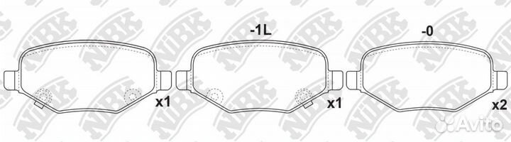 Колодки NiBK PN0698 PN0698 NiBK