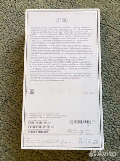 Телефон iPhone X 64Gb