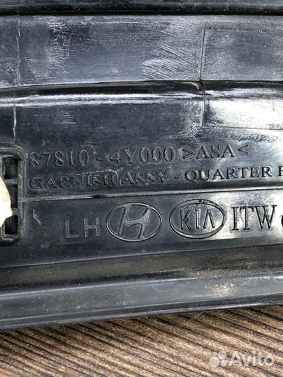 Накладка двери задняя левая Kia Rio 3 1.4 2012