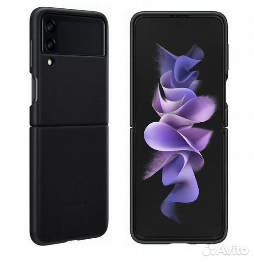 Оригинал Leather Cover для Samsung Galaxy Z Flip 3