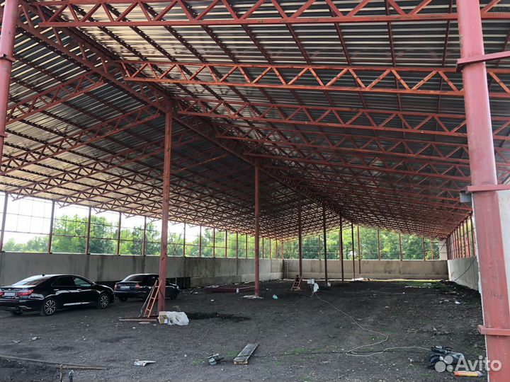Возведение ангаров навесов складов