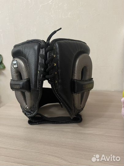 Боксерский шлем с бампером Clinch Flex Leather 2.0