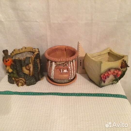 Кашпо Башмак Кролик Овечка Велосипед Пчёлы Кружева