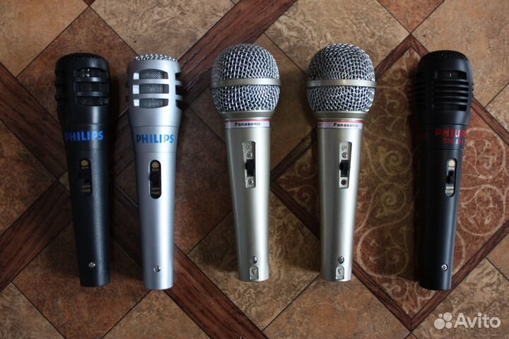 Микрофоны Philips Panasonic Sony