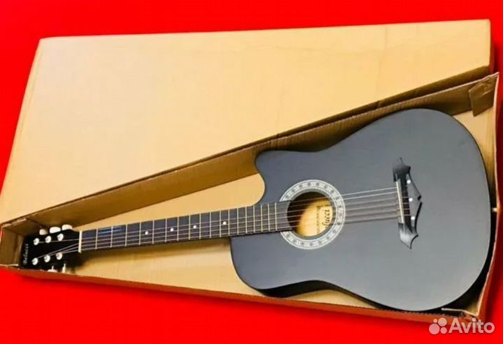 Акустическая гитара belucci bc3820 bk c чехлом
