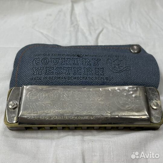 Немецкая губная гармошка Country Western ГДР (сзр)
