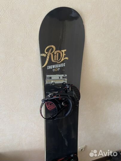 Сноуборд Ride с криплениями, 167см