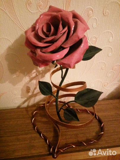 Роза из металла