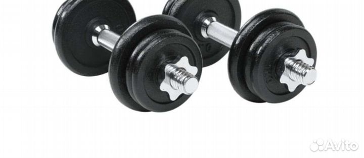 Набор гантелей в кейсе 20кг