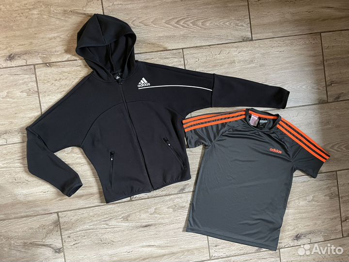 Кофта и футболка Adidas на мальчика 164 см