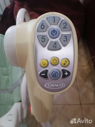 Детские электронные качели шезлонг