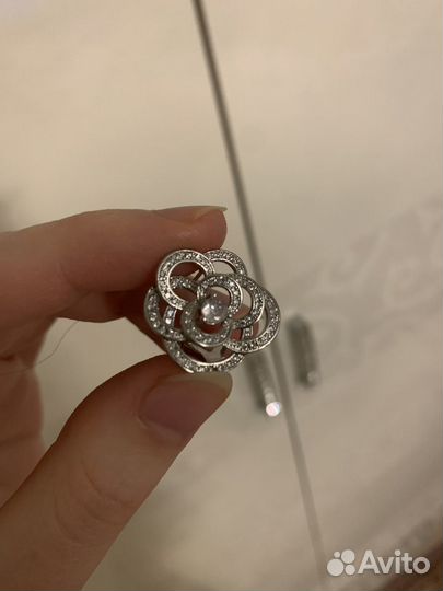 Серьги Chanel camelia