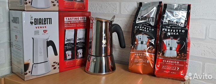 Гейзерная кофеварка Bialetti New Venus +2 кофе