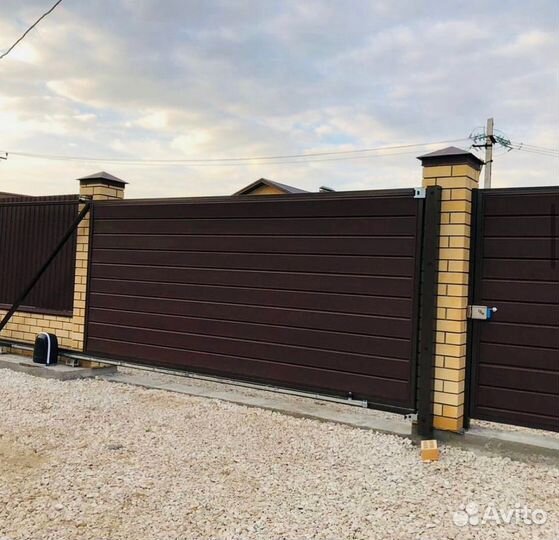 Откатные ворота Alutech ProTrend