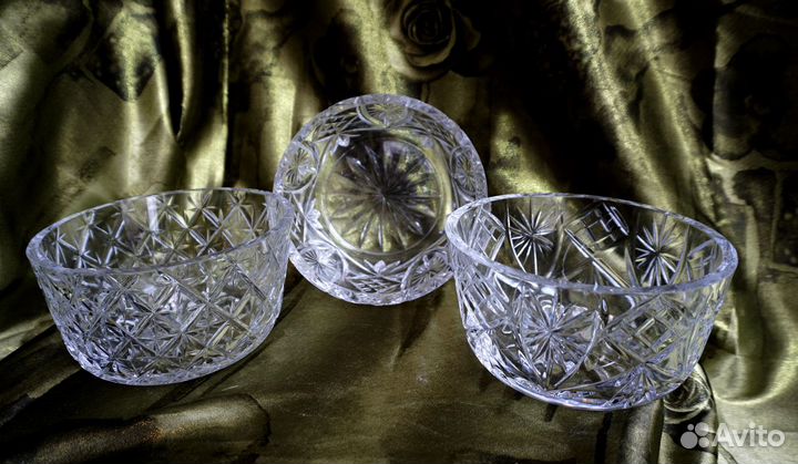 Хрусталь - салатницы - конфетницы