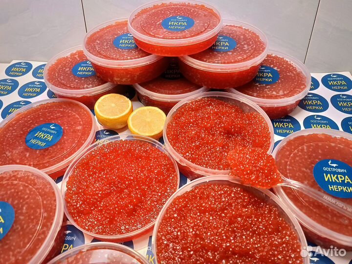 Красная икра в ассортименте