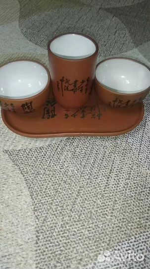 Набор для чайной церемонии. Новый. Из глины