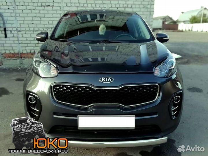 Защита переднего бампера KIA Sportage
