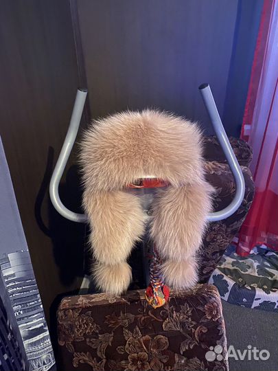 Шапка ушанка натуральный мех женская