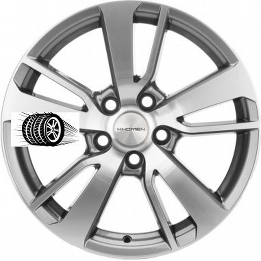 Литые диски Khomen Wheels 7×R17 5×114.3